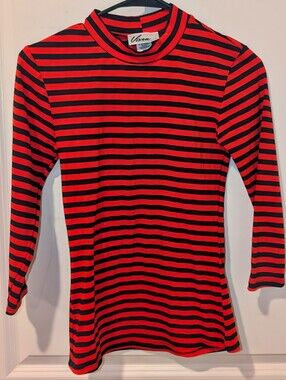 Vixen by Micheline Pitt Bad Girl 3/4ths Sleeve Orange Black